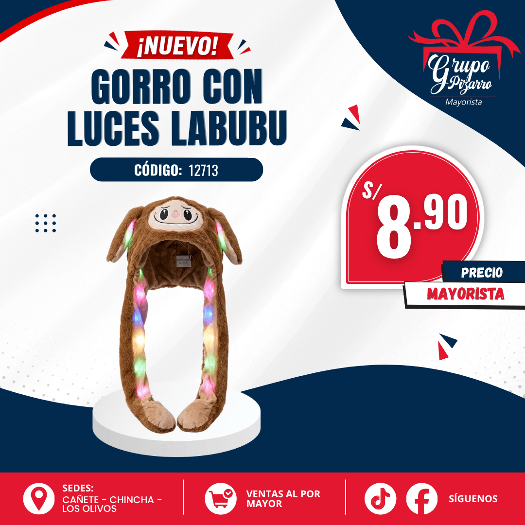 GORRO C/ LUZ LA BUBU1