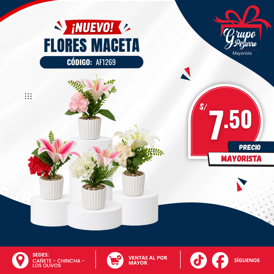 MACETA  FLORES AF12691