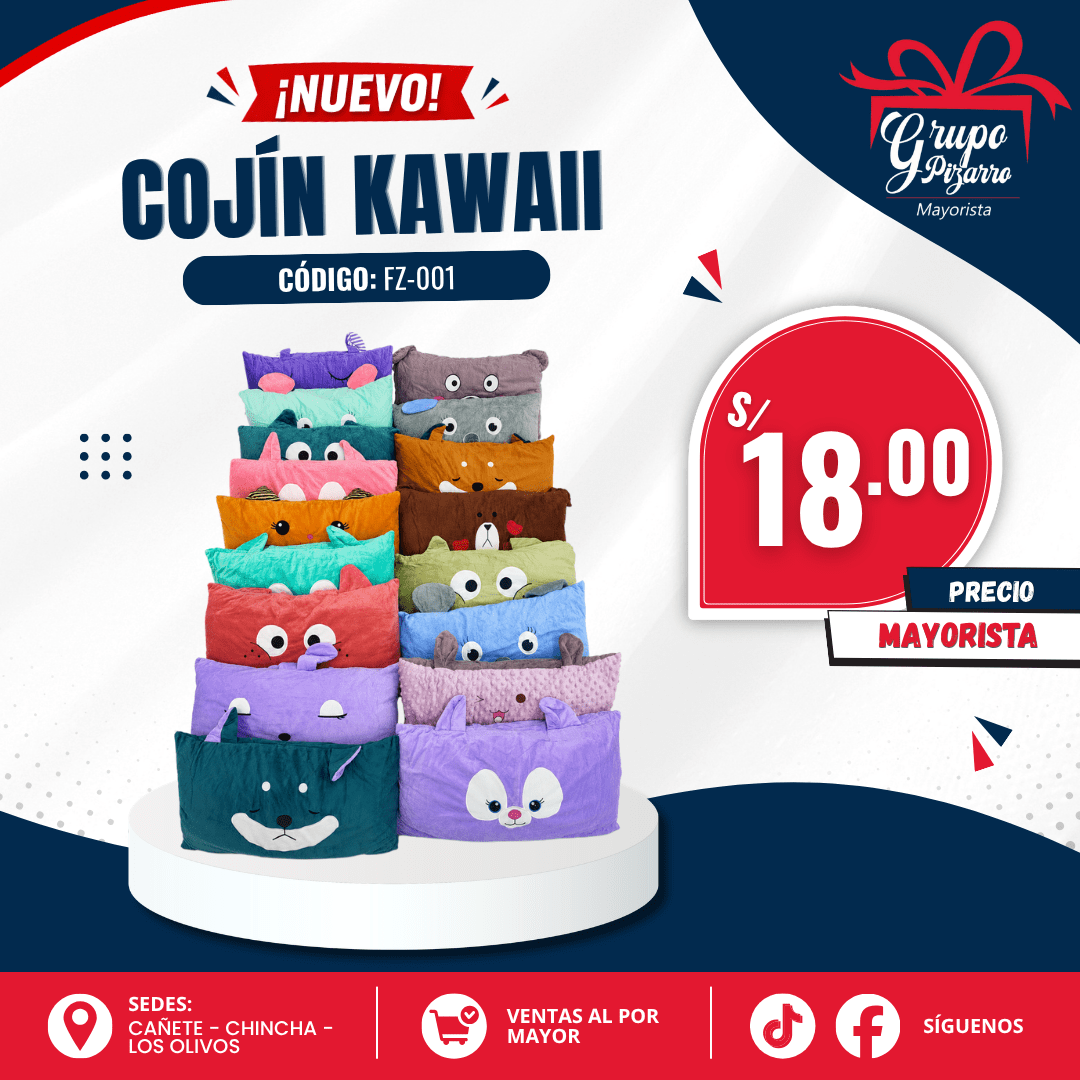 ALMOHADA KAWAI CUADRADO 35*651