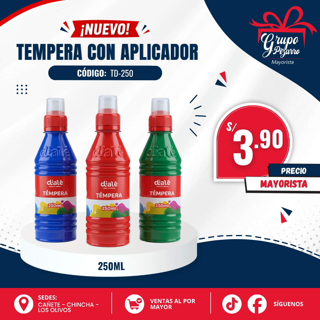 TEMPERA C/ DISPN. ROJO1