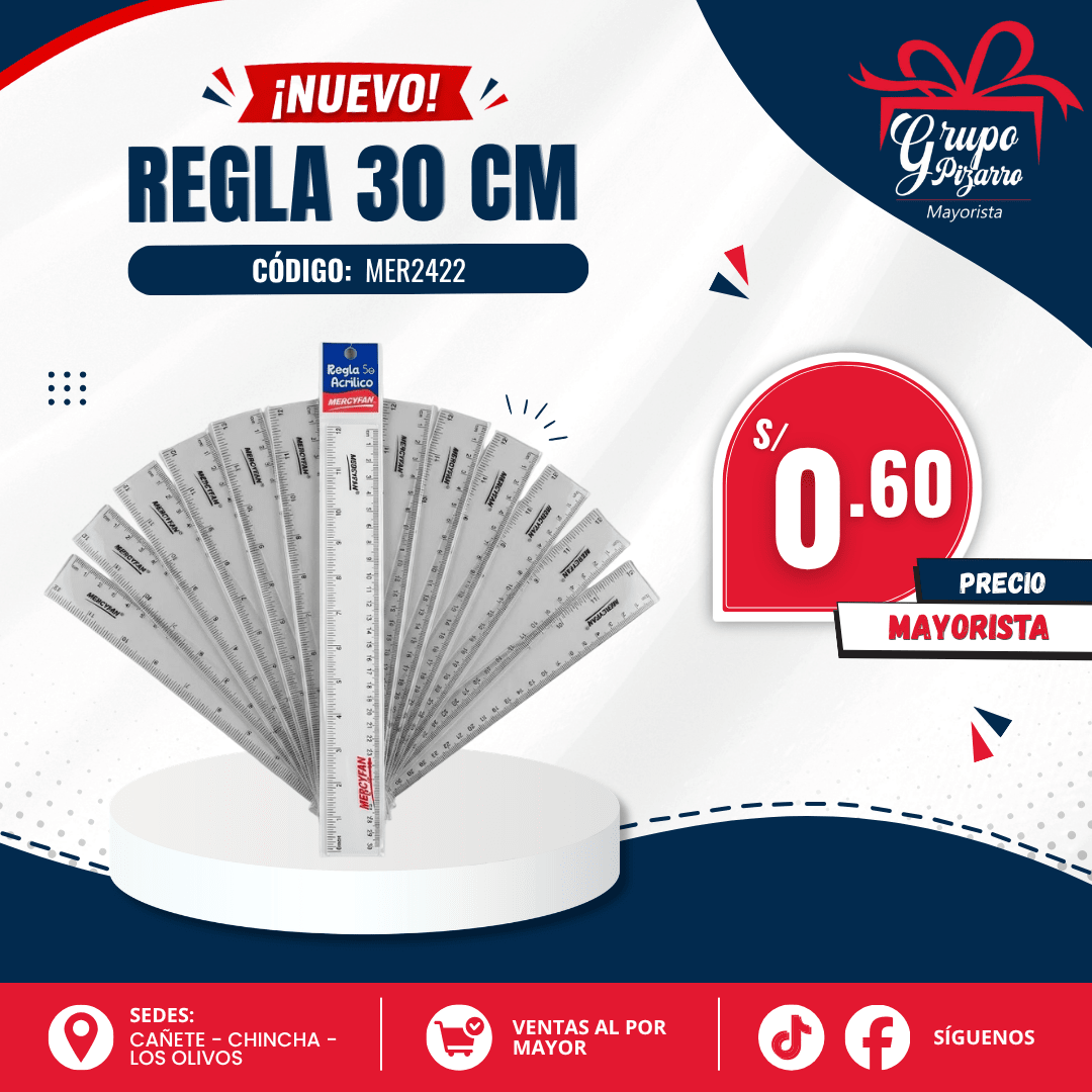 REGLA 30 CM MERCY1