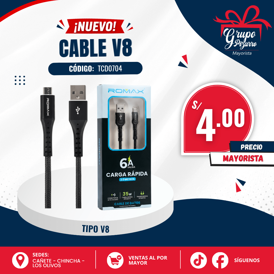 CABLE USB TIPO V81