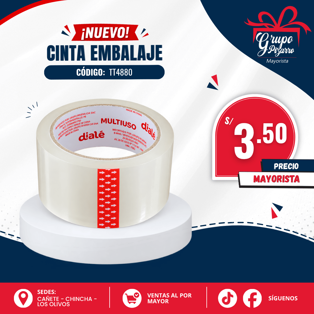 CINTA EMBALAJE 80YARDAS DIALE1