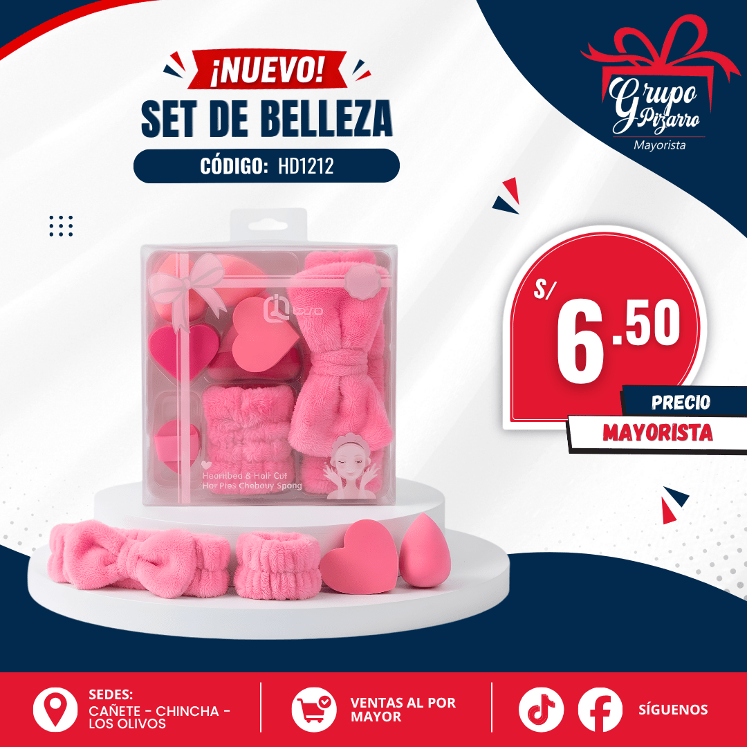SET ESPONJA MAQUILLAJE HD12121