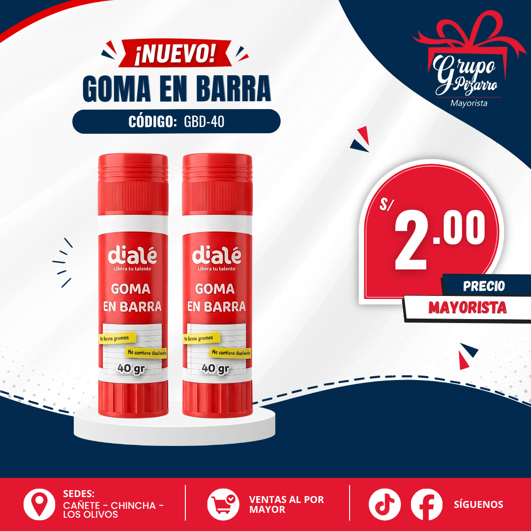 GOMA EN BARRA DIALE 40GR1
