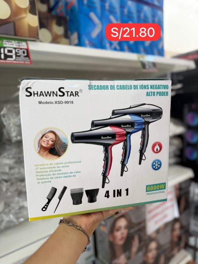 SECADORA DE CABELLO SHAWN STAR1