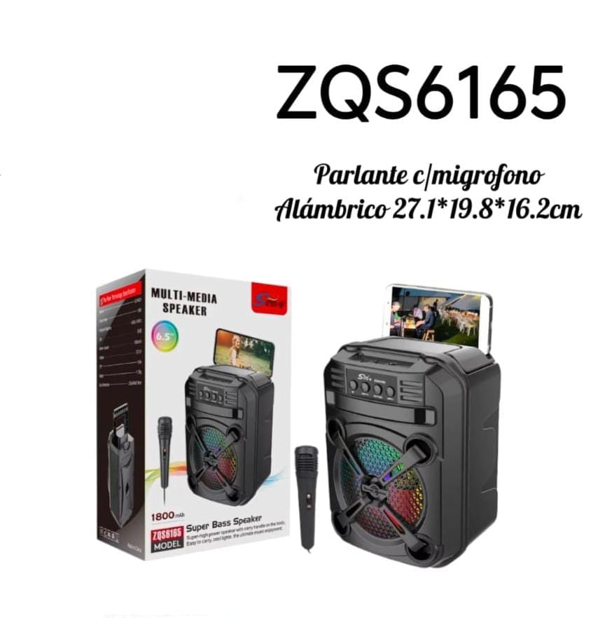 PARLANTES CON MICROFONO ZQS61651