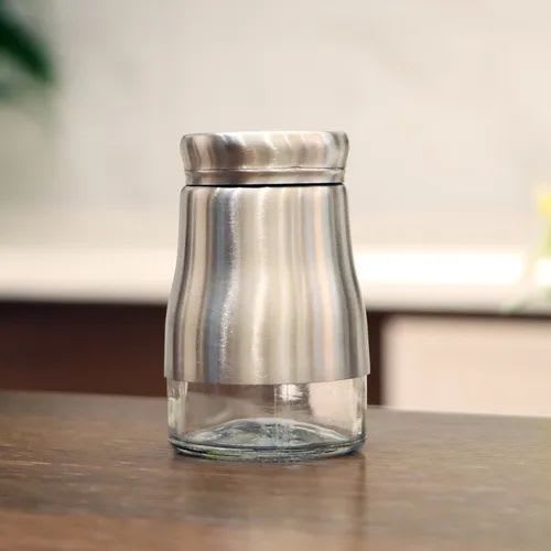 CONDIMENTERO METAL VIDRIO1