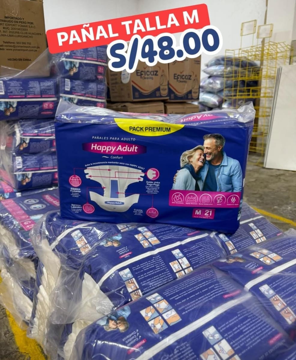 PAÑAL HAPPY ADULTO - TALLA M1