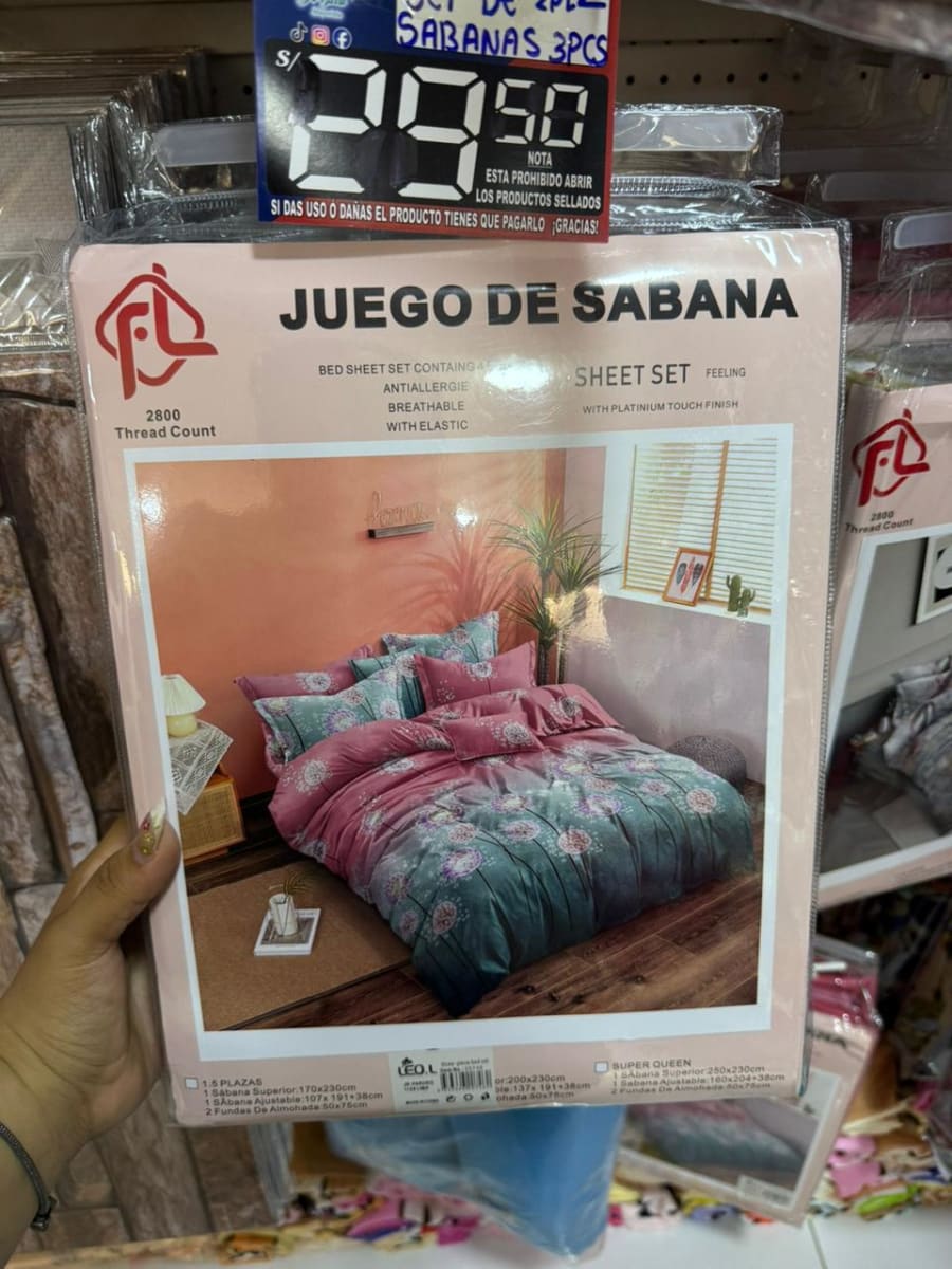 SET DE SABANAS 3PCS1