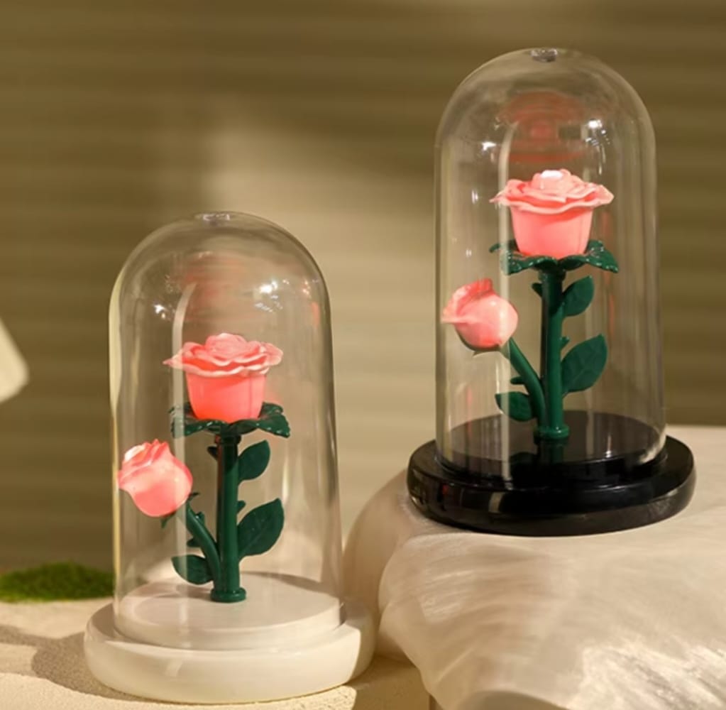 LAMPARA CUPULA ROSA1