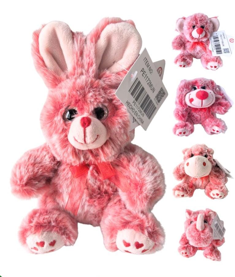 PELUCHE 12CM ROSADO1