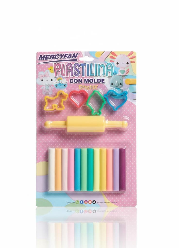 PLASTILINA C/ RODILLO(PASTEL)1