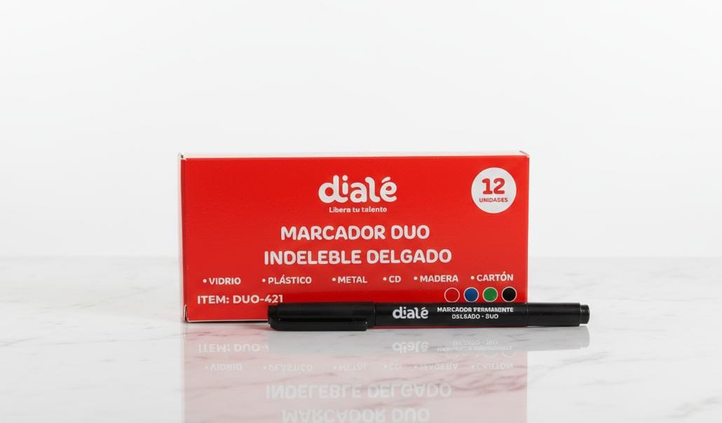 MARCADOR DOBLE PUNTA X12 DIALE1