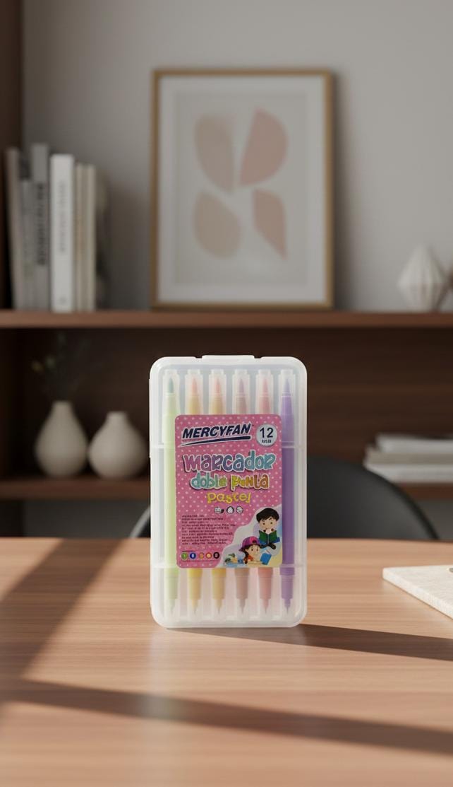 MARCADOR DOBLE PUNTA PASTEL1