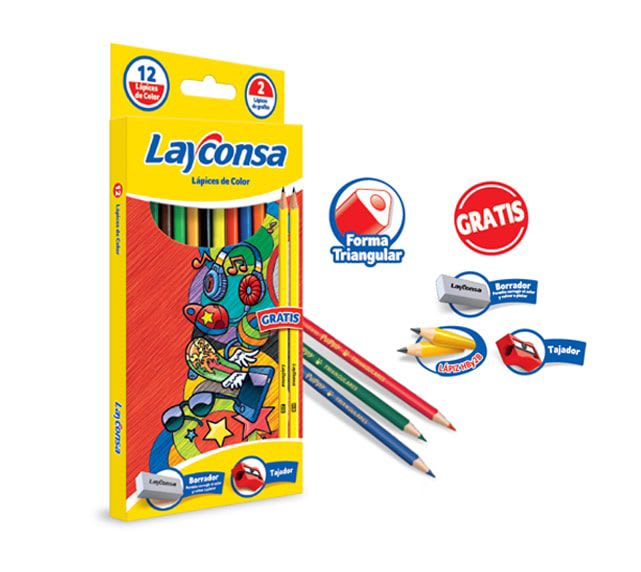 LAPICES X12 COLOR LAYCONSA1