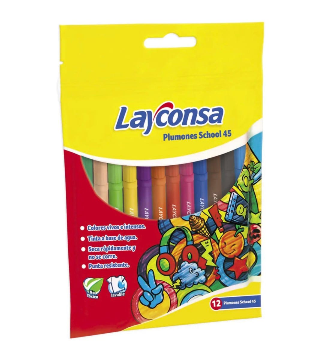 PLUMONES X12 LAYCONSA DELGADO1