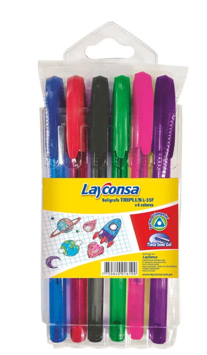 BOLIGRAFO X6 LAYCONSA (COLORES)1