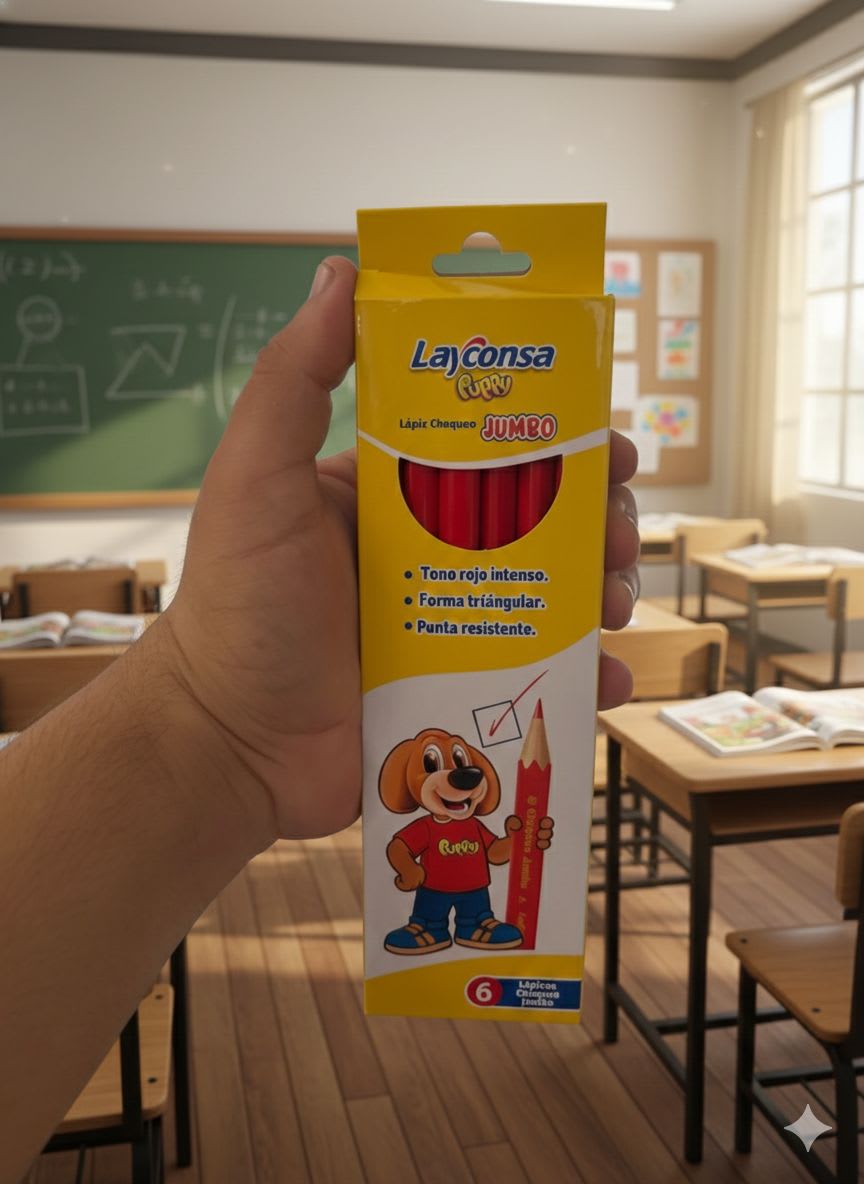 LAPIZ CHEQUEO JUMBO X6 LAYCONSA1