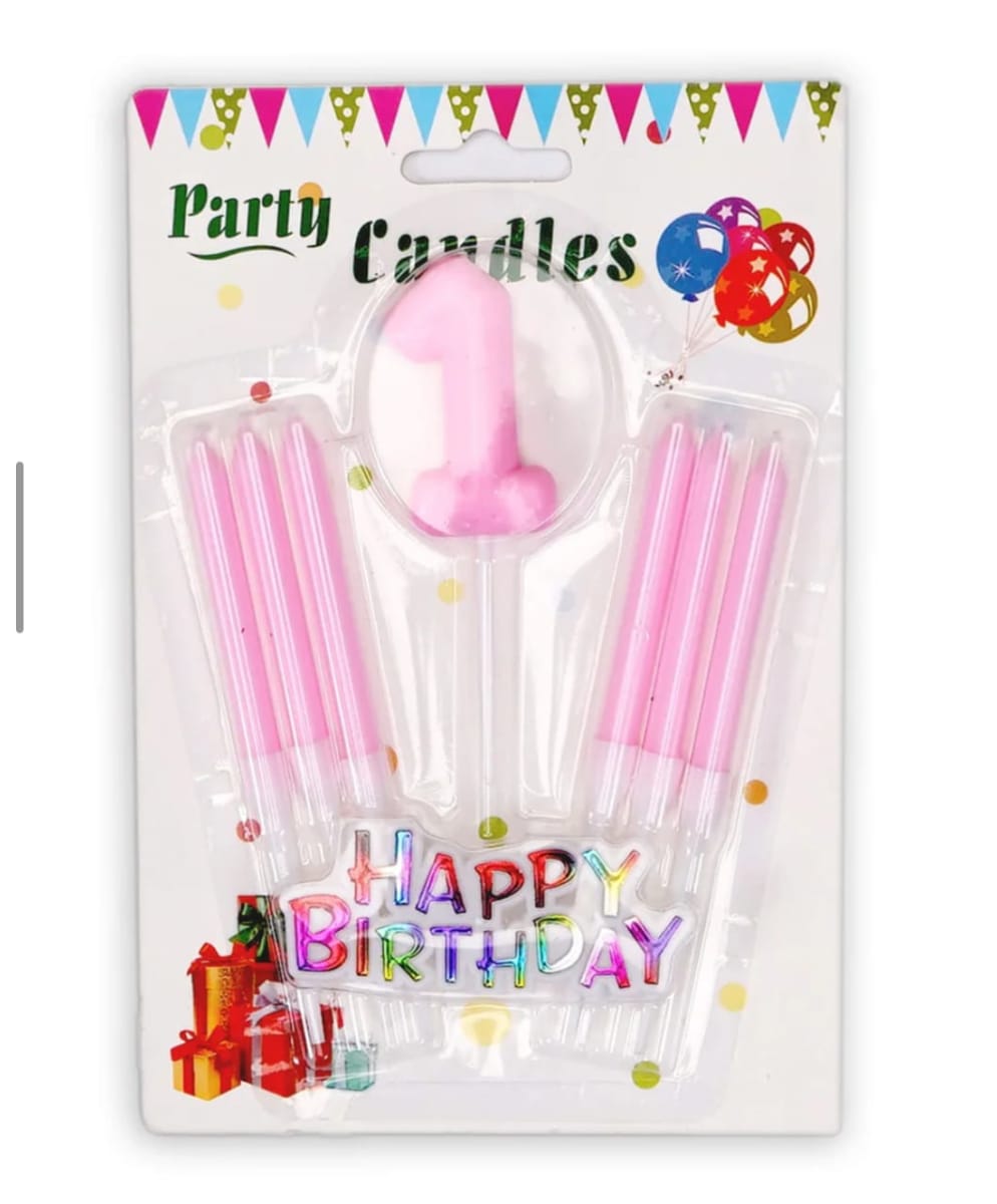 SET VELA CUMPLEAÑOS 7PZ1