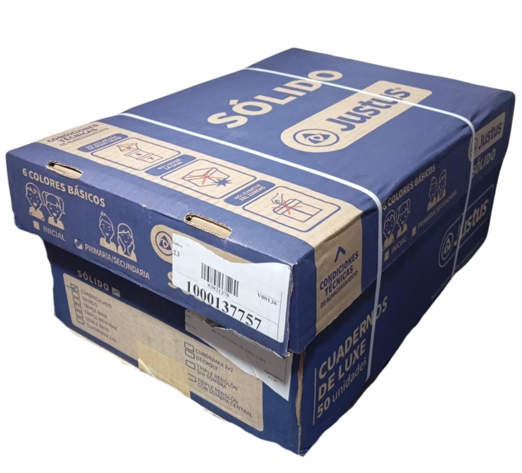 CUADERNO JUSTUS CAJON X501