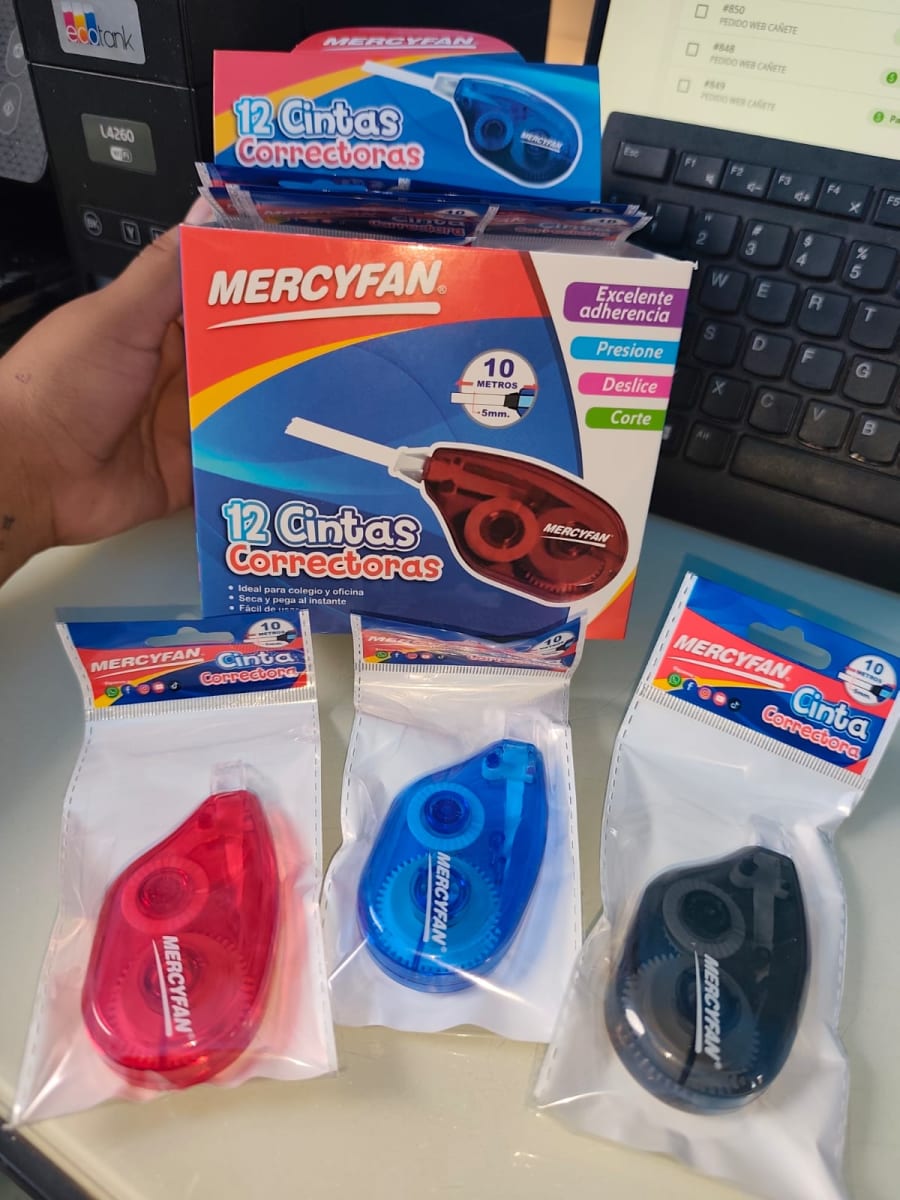 CORRECTOR EN CINTA CAJA X121