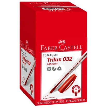 LAPICERO CAJA X50 - FABER CASTELL  TRILU X0322
