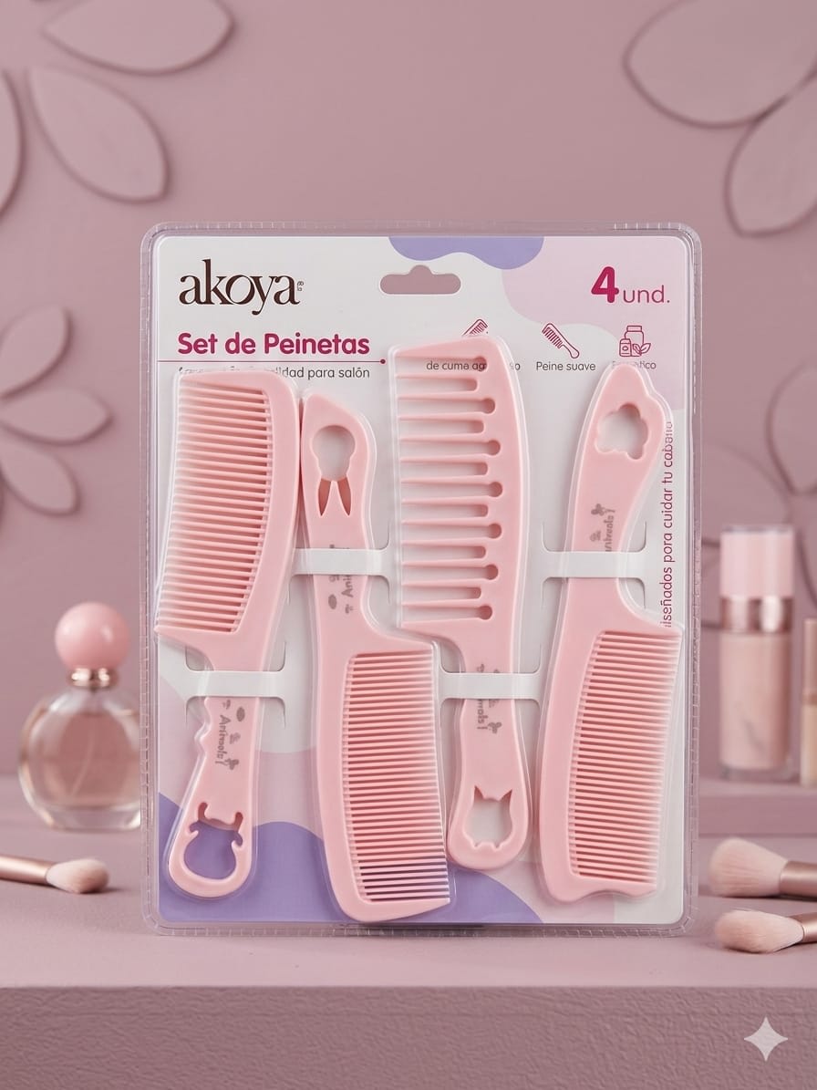 SET DE PEINES C/ CEPILLO1
