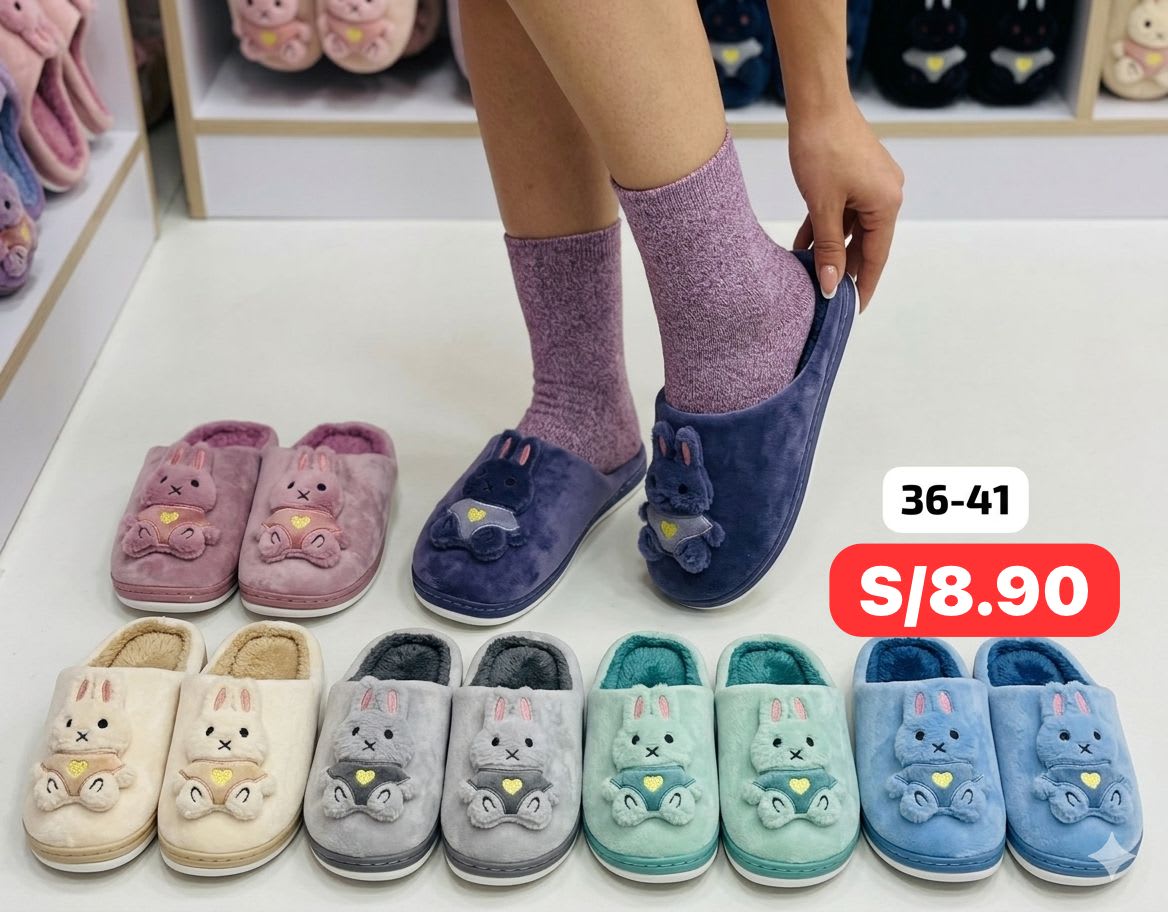 PANTUFLA CONEJITO 36-411