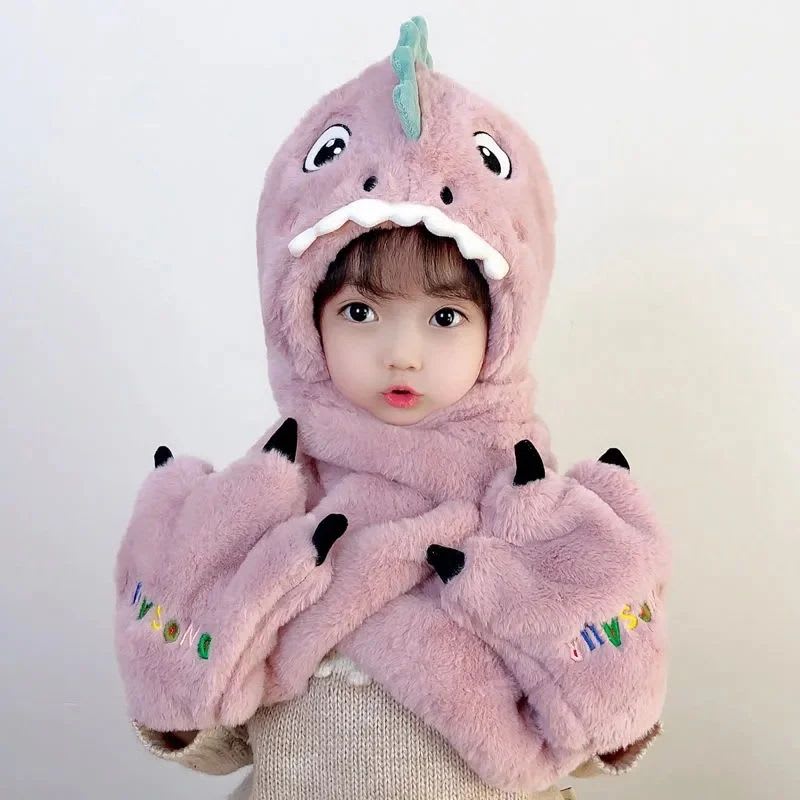 GORRO DINO C/ BUFANDA1