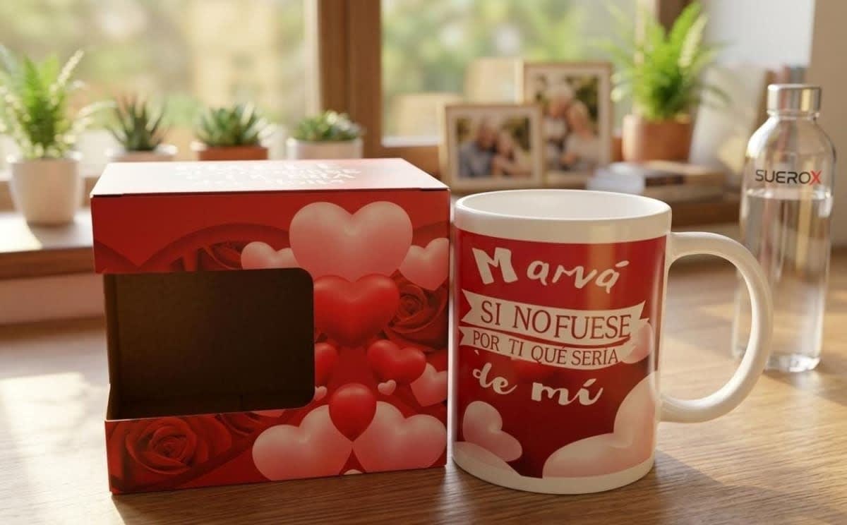 CAJON TAZA DE MAMA EN CAJITA X481