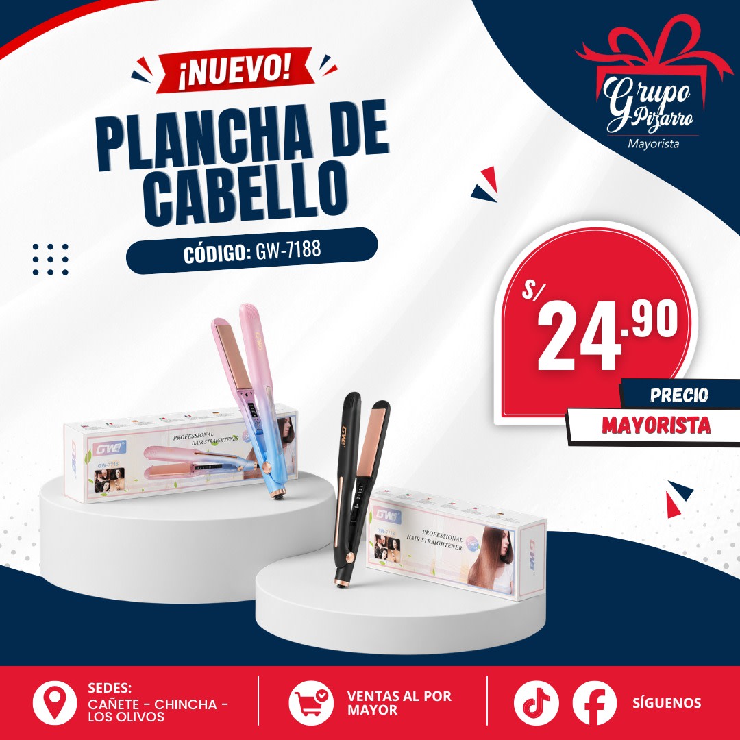 PLANCHA DE CABELLO GW-71881