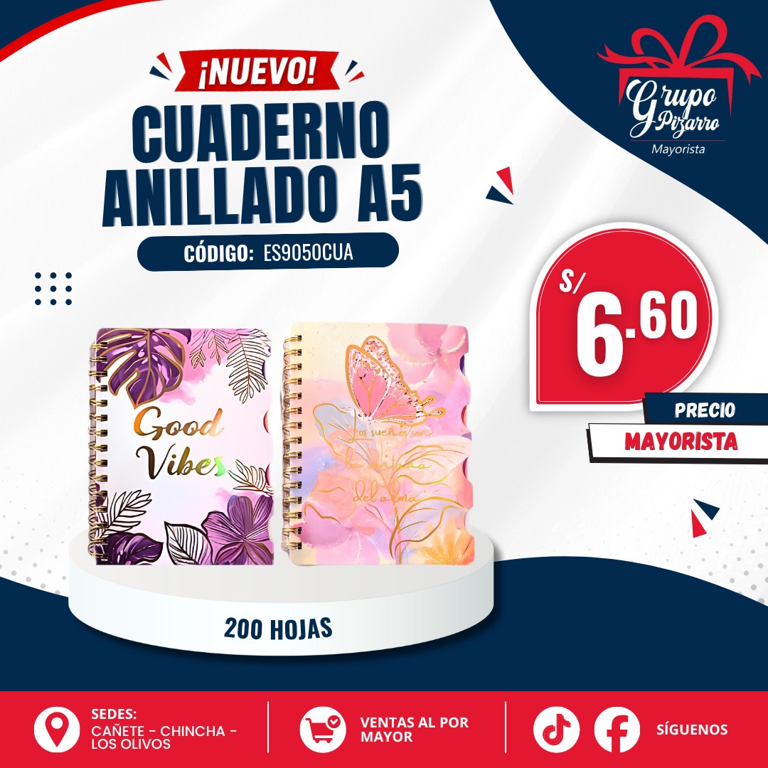 CUADERNO FLORES A51