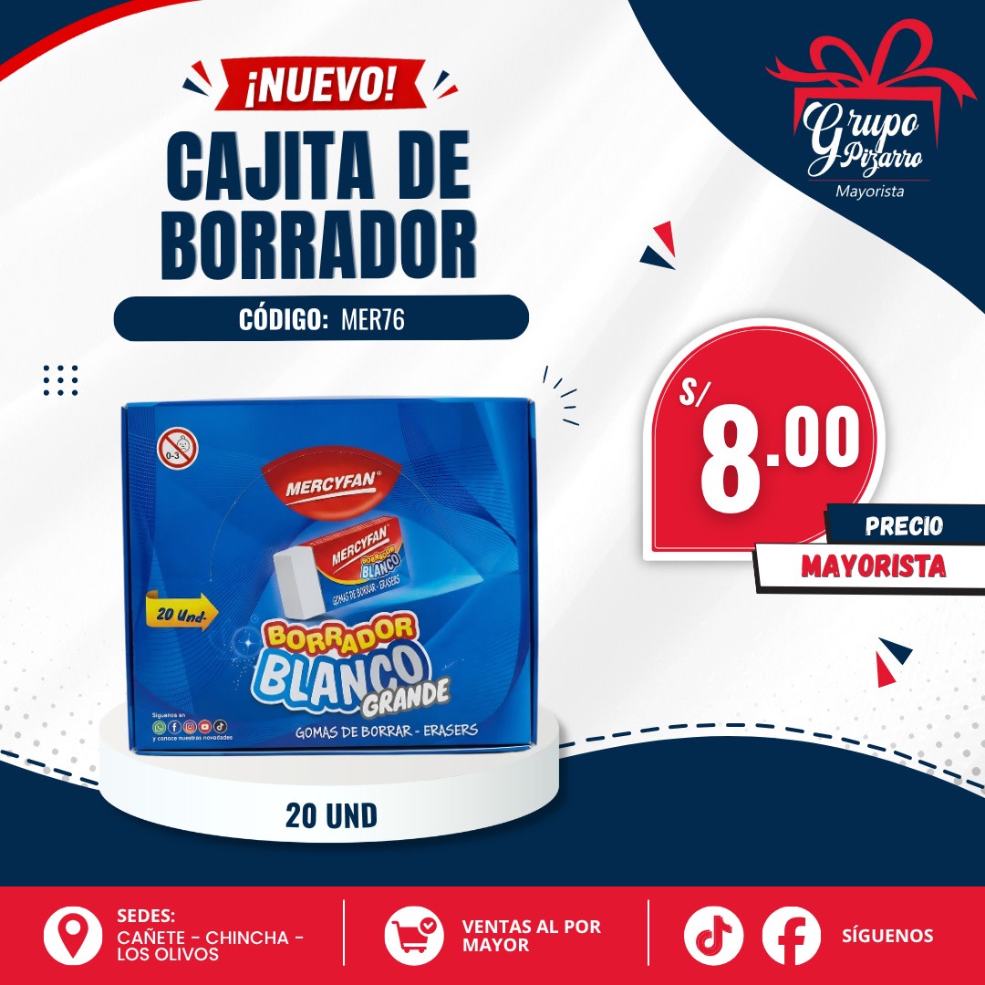 BORRADOR BLANCO  CJ X20-MECYFAN1