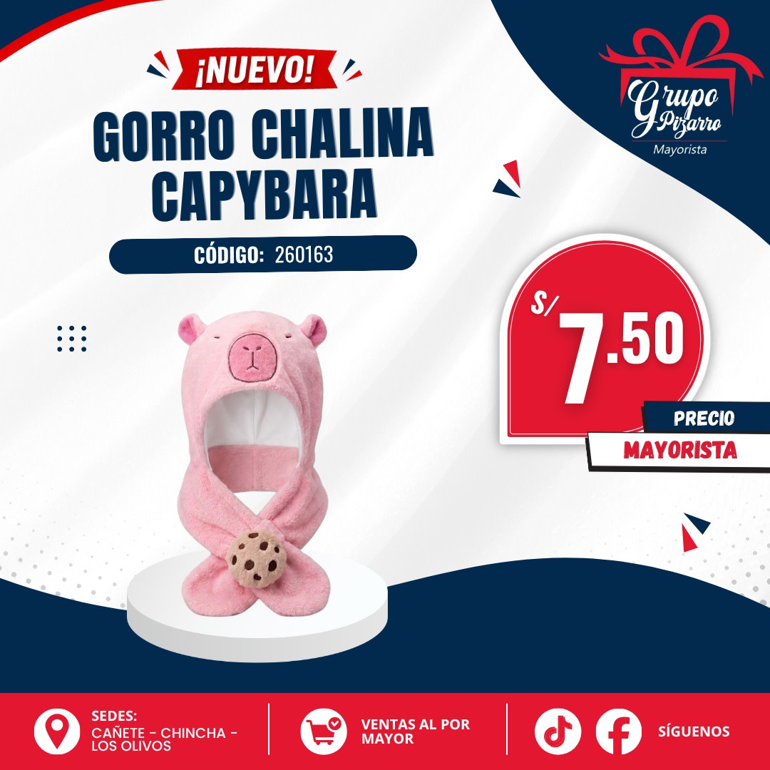 GORRO CHALINA CAPYBARA CHICO DE NIÑOS1