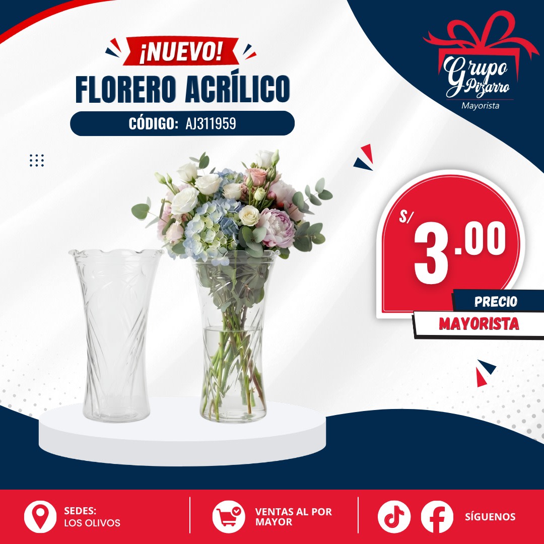 FLORERO ACRILICO CHICO1
