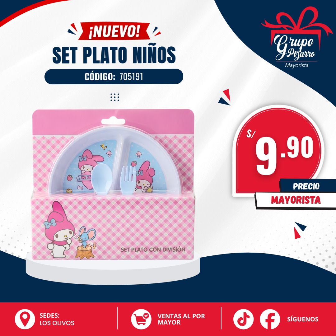 SET PLATO LICENCIA KITTY Y SUS AMIGOS1