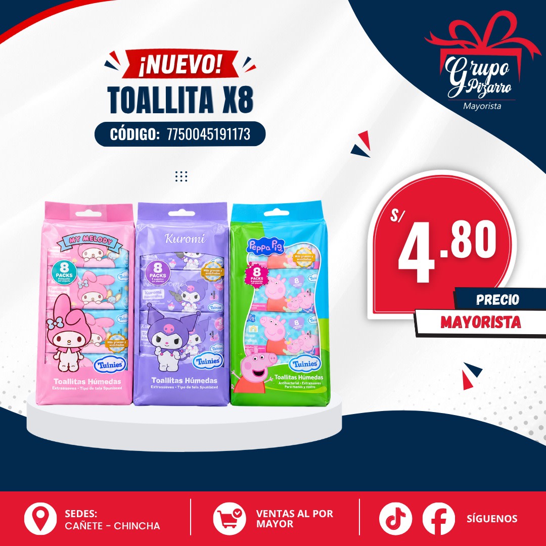 TOALLITA  HUMEDA PACK X82