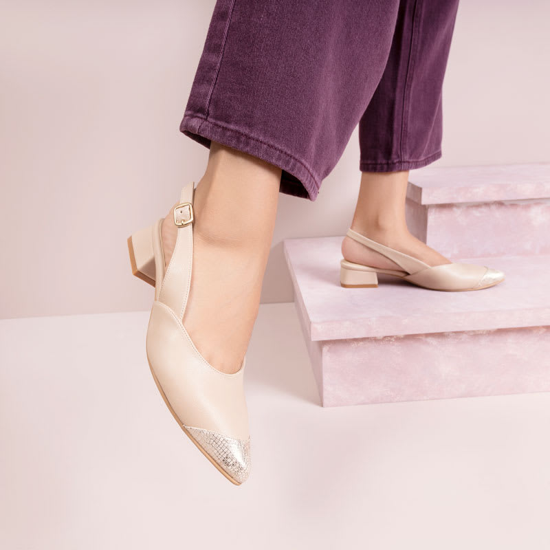 LAURA BEIGE /REPTIL DORADO