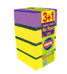 4 ESPONJAS LISAS VIRUTEX