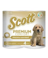 PAPEL HIGIENICO SCOTT PREMIUM 4X40MTS