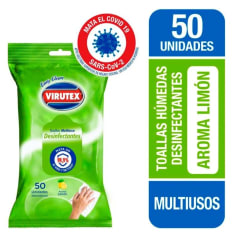 TOALLAS DESINFECTANTES VIRUTEX 50 UNID