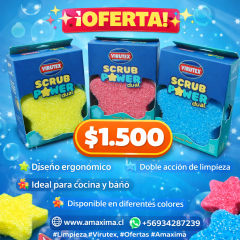 ESPONJA VIRUTEX SCRUB POWER