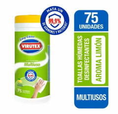 Toallas desinfectantes virutex 75 unidades easy clean
