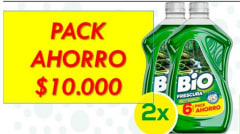 PACK 2 DETERGENTES BIO FRESCURA X 10000