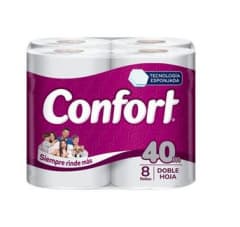 PAPEL HIG. CONFORT 8X40 MTR