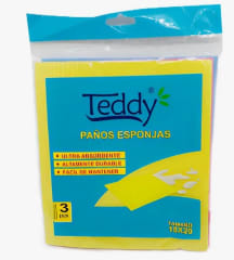 PAÑO ESPONJA TEDDY 3PCS