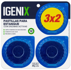 PASTILLAS PARA ESTANQUE WC 48GR 3X2