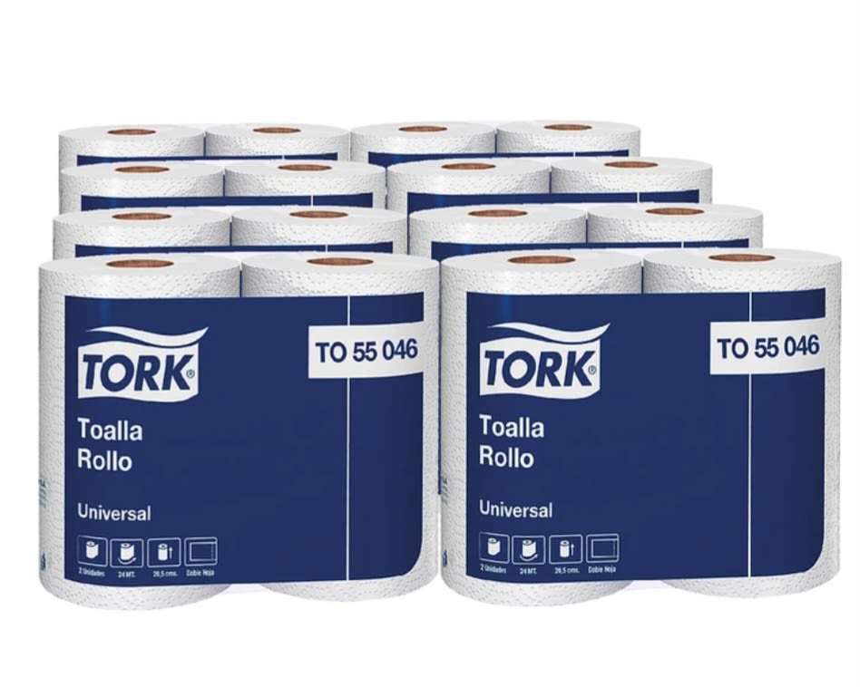 MANGA (8 PAQ) TOALLA PAPEL TORK $13.0001