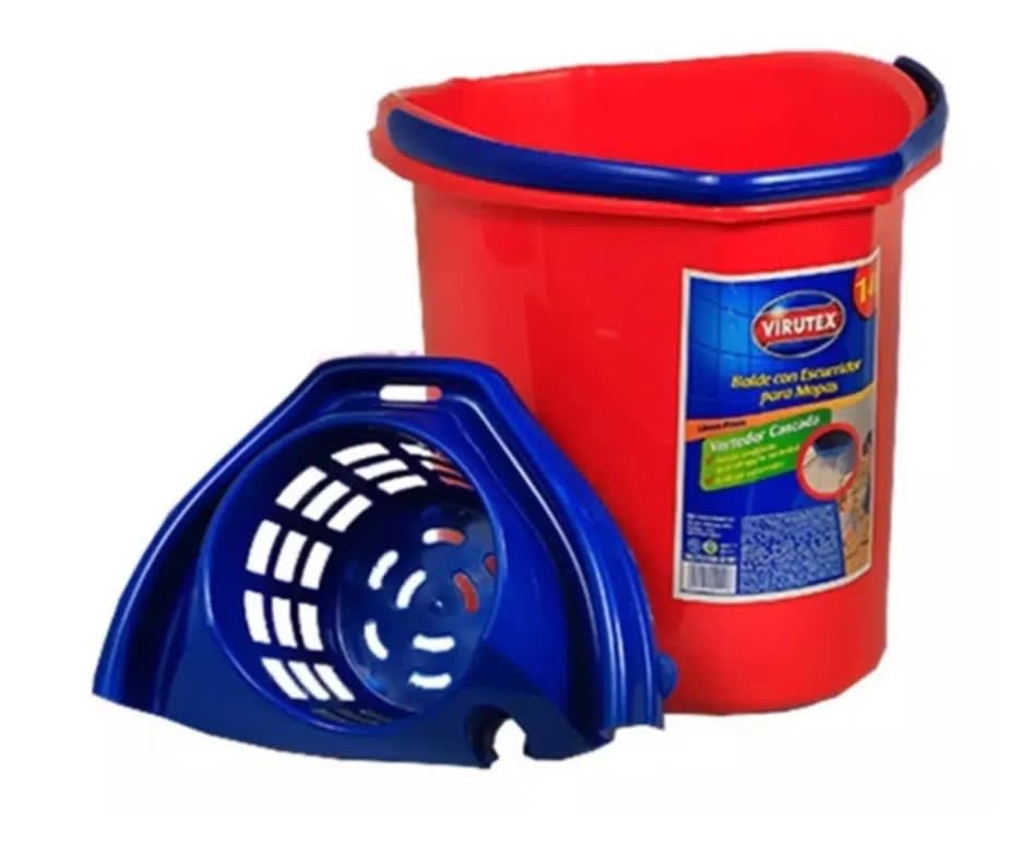 BALDE CON ESCURRIDOR MOPA VIRUTEX1